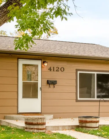 a front view of a house