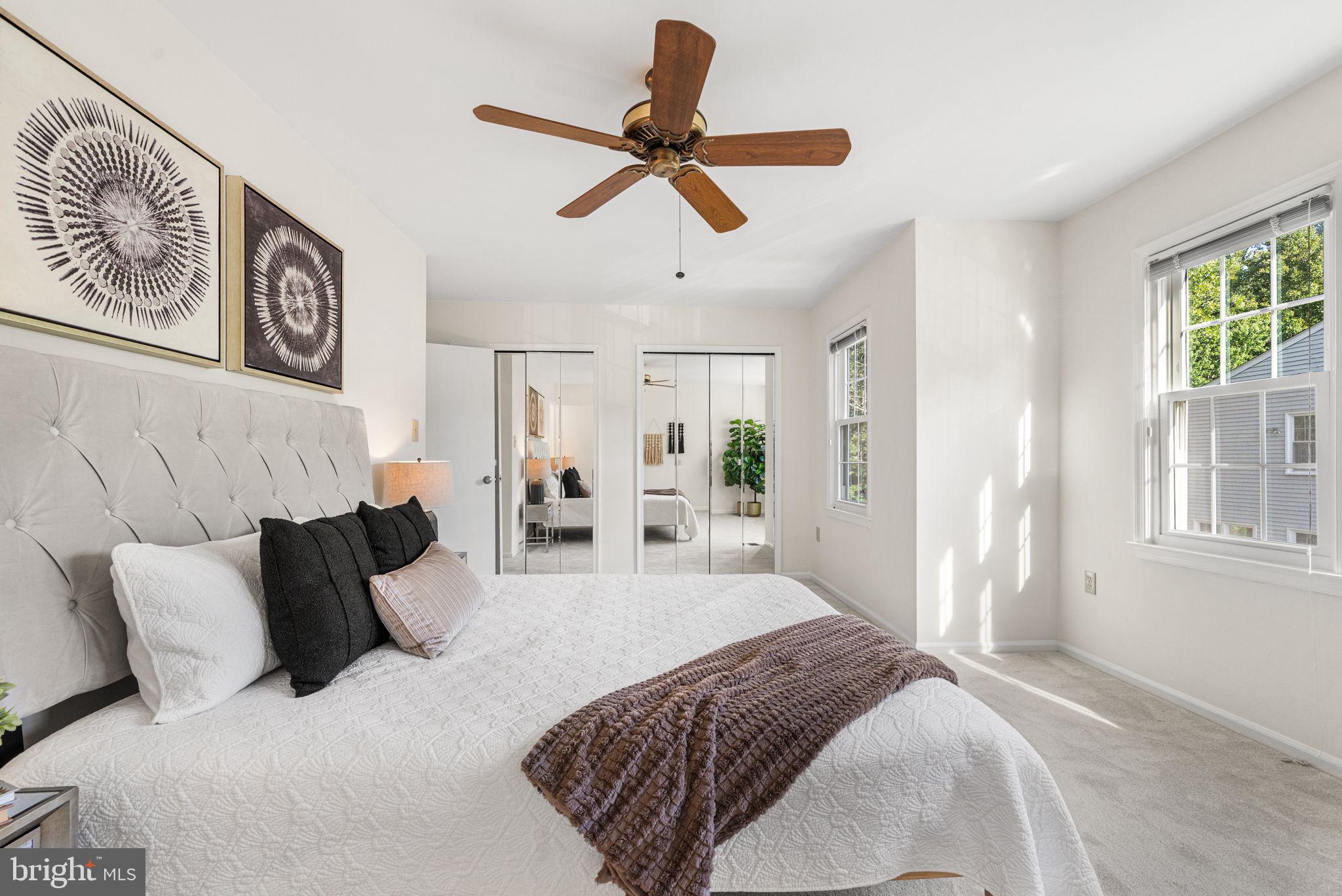 7913 Pebble Brook Court Springfield, VA 22153 - Photo 21 of 36 Ceiling Fan & Roomy Closet