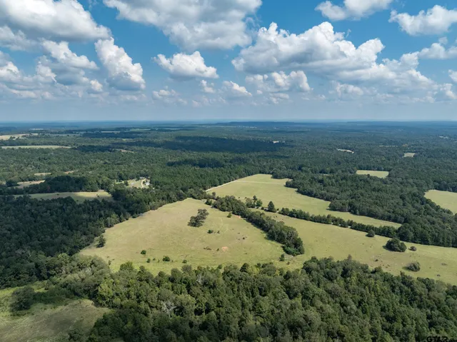 a view of a lake with a yard