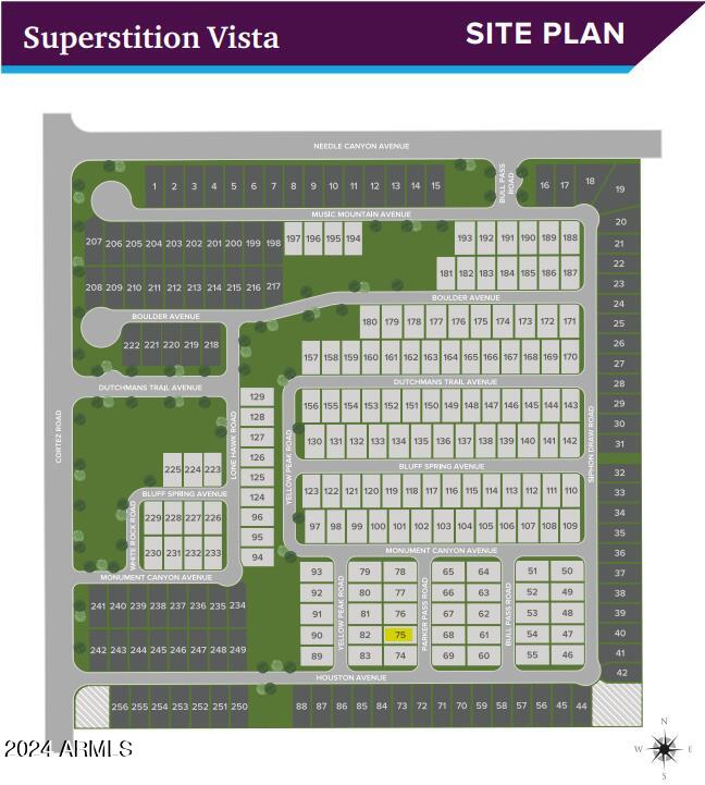 4726 South Parker Pass Road Apache Junction, AZ 85119 - Photo 7 of 8 Lot 75 - Site Map