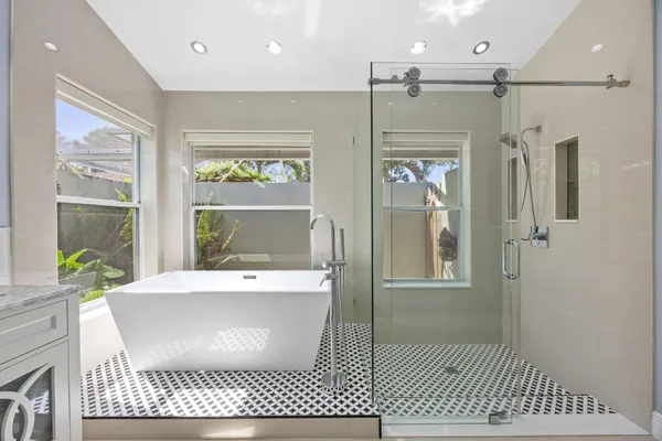 a kitchen with a sink stove and refrigerator