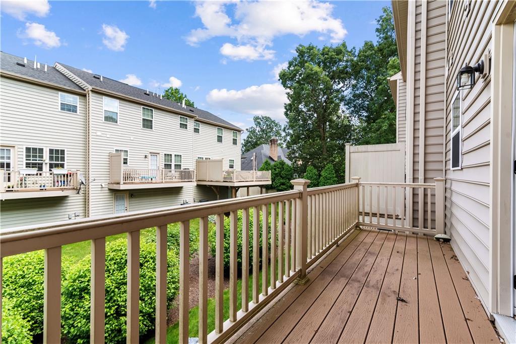 1703 Pointe View Drive Mars, PA 16046 - Photo 9 of 21 a view of a balcony with chairs and wooden floor