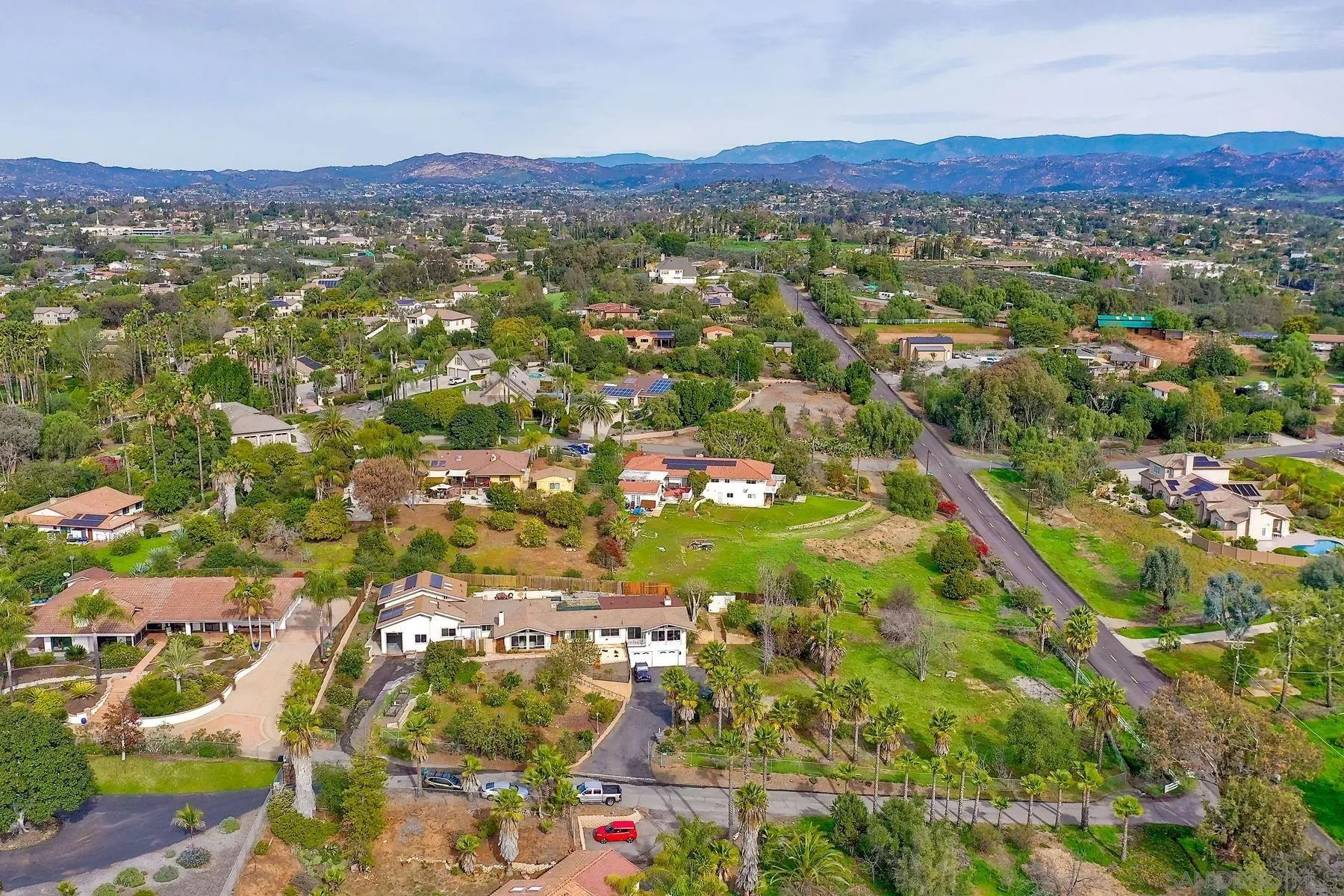 2705 Alexander Drive Escondido, CA 92029 - Photo 51 of 60 an aerial view of residential houses with outdoor space and trees
