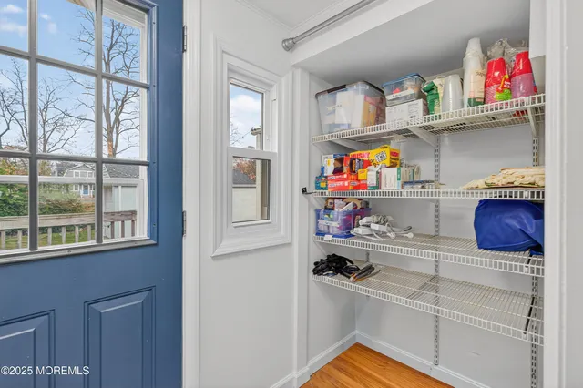 a room with storage and utility