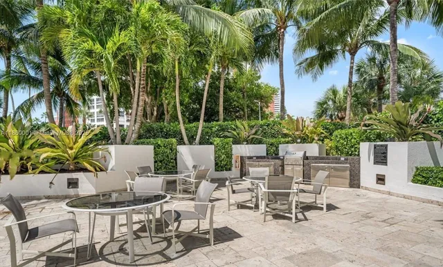 a view of an outdoor sitting area with couch