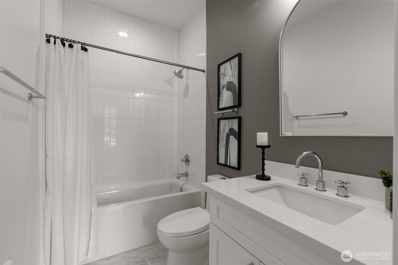 6249 Airport Way South, Unit B Seattle, WA 98108 - Photo 18 of 24 a bathroom with a sink toilet and shower