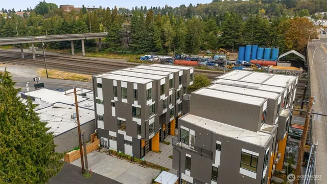 a view of a city from a terrace