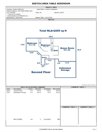 $534,000 | 2601 Rustic Ridge Court, Charlotte, NC 28270