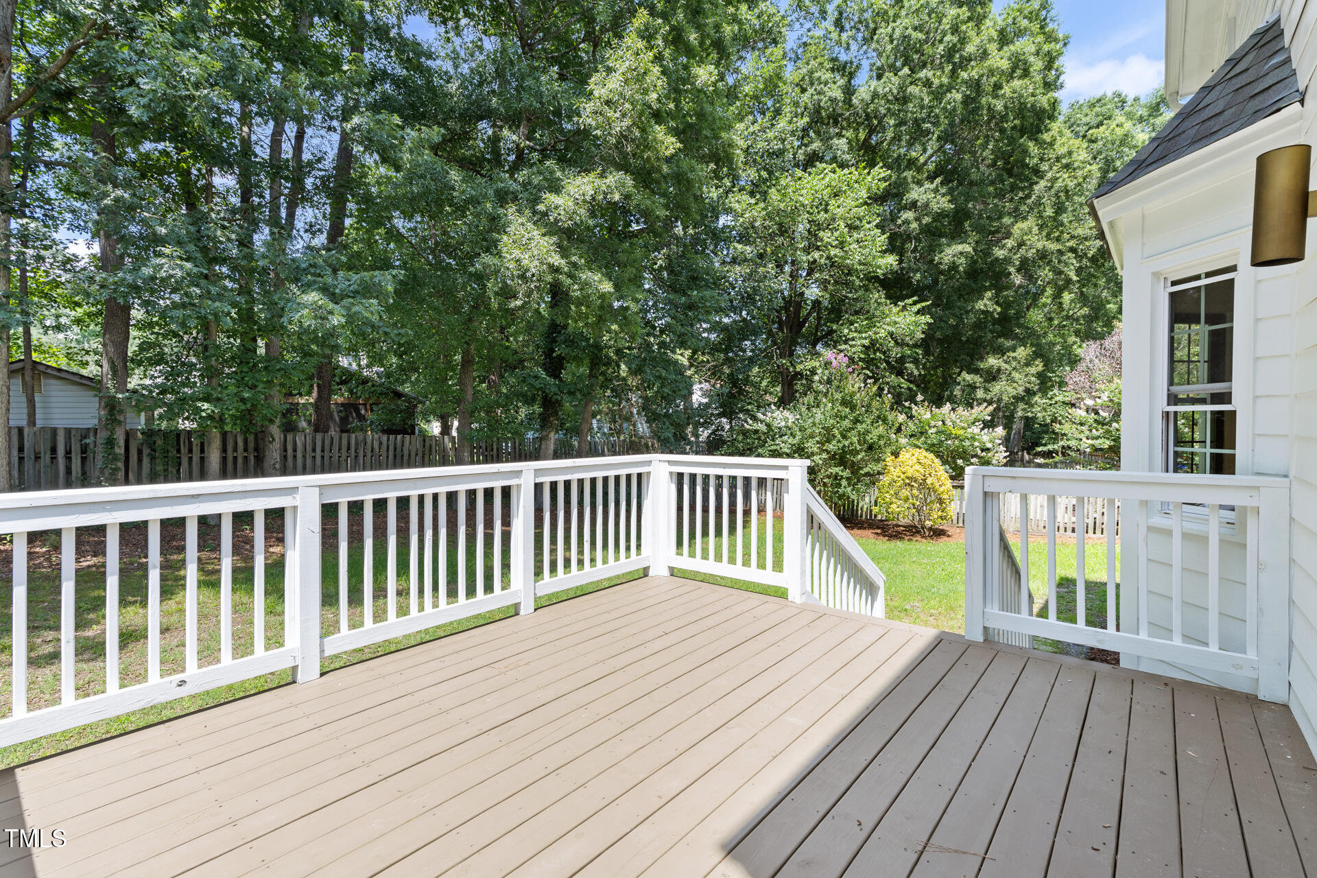 16 Cedar Hill Drive Durham, NC 27713 - Photo 12 of 35 a view of balcony with wooden floor and fence