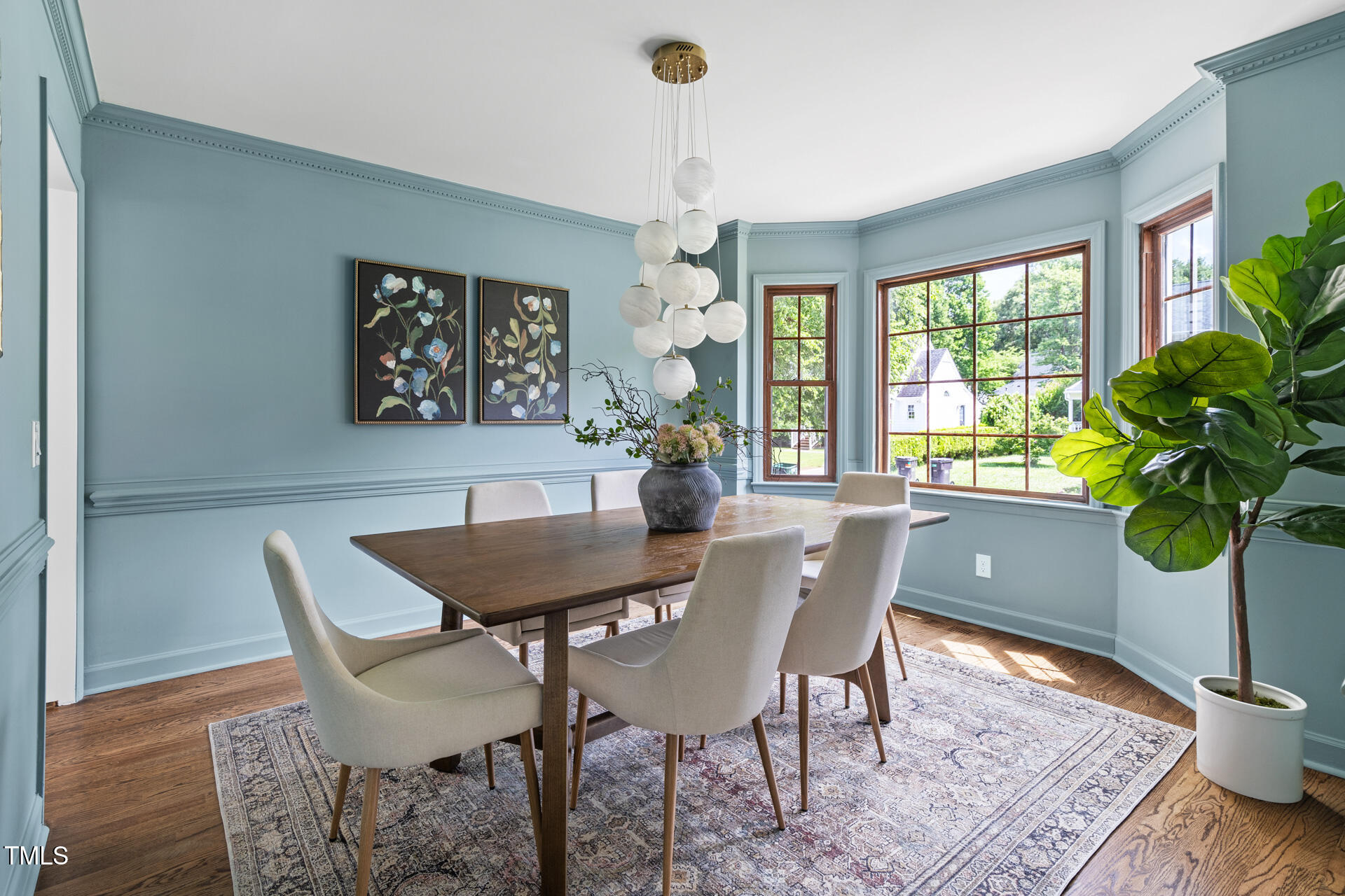 16 Cedar Hill Drive Durham, NC 27713 - Photo 5 of 35 a view of a dining room with furniture window and wooden floor