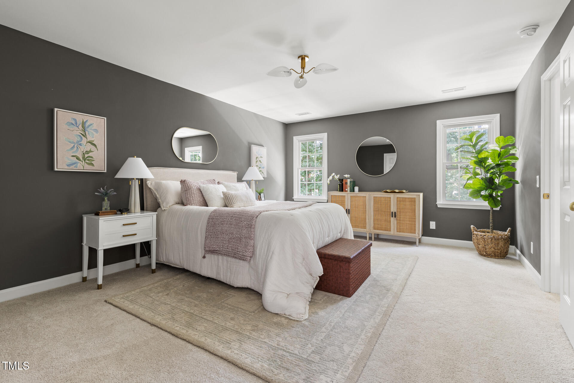 16 Cedar Hill Drive Durham, NC 27713 - Photo 8 of 35 a bed room with a bed and a chair