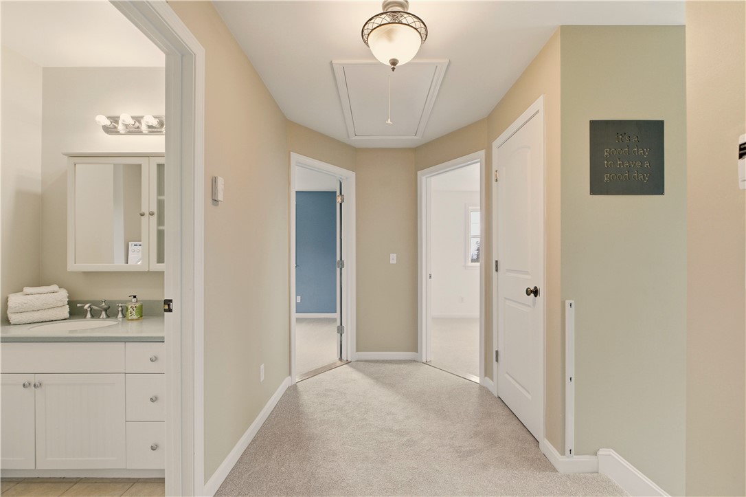 42 Lewis Street Tiverton, RI 02878 - Photo 20 of 50 Second Floor Landing...This Floor Features Primary Ensuite, 2 Ample Bedrooms, Full Bath with Tub/Shower & Laundry, ATTIC Storage!