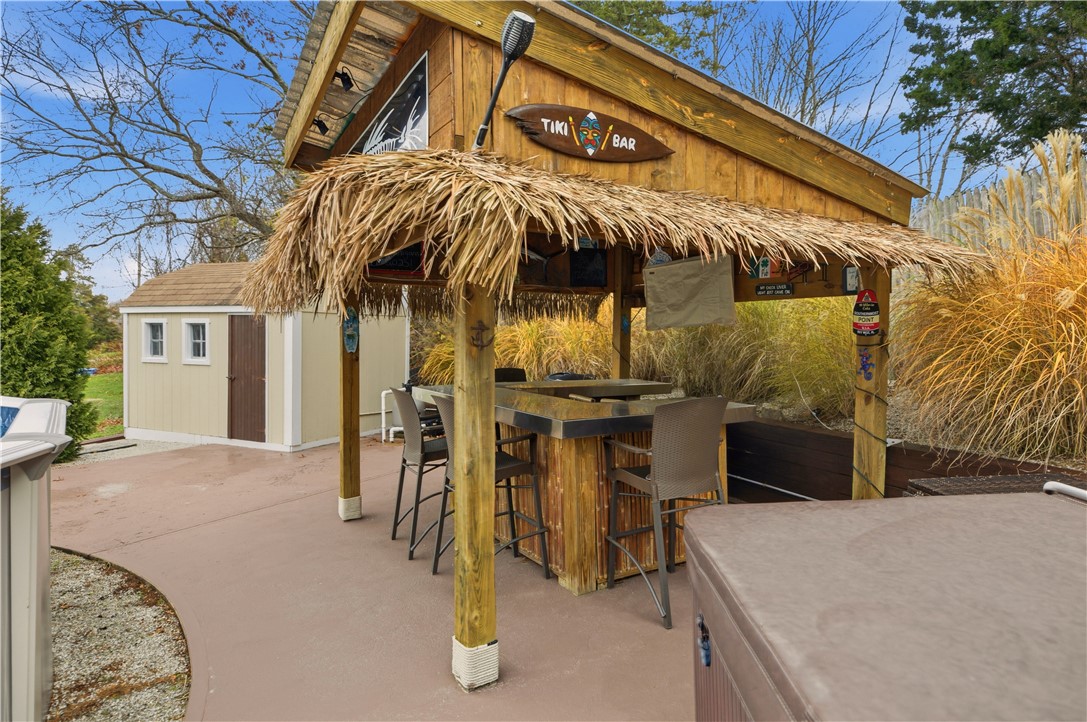 42 Lewis Street Tiverton, RI 02878 - Photo 42 of 50 TIKI Bar with Stainless Counter and TV Included!