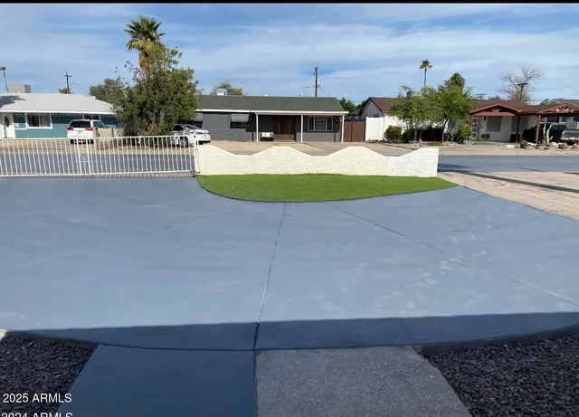 a view of outdoor space with seating area