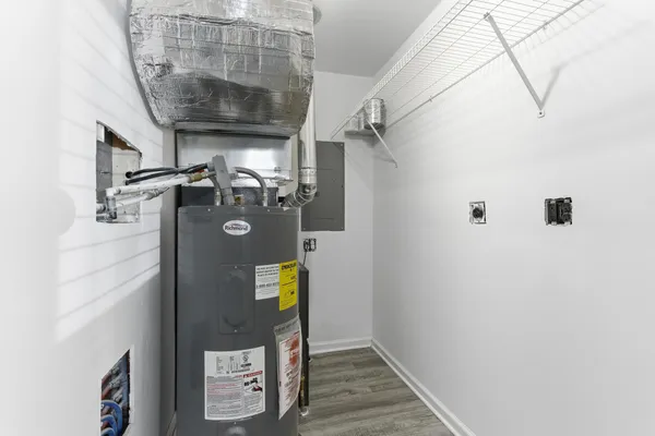 a picture of water heater room