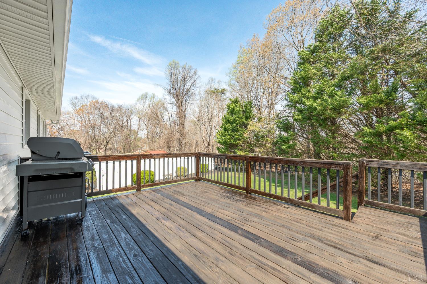 1136 Coolbrook Road Bedford, VA 24523 - Photo 37 of 46 a view of a balcony with wooden floor