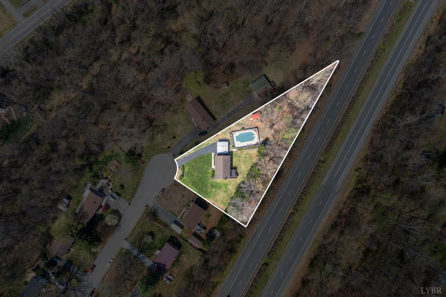1136 Coolbrook Road Bedford, VA 24523 - Photo 46 of 46 a view of balcony with a small yard