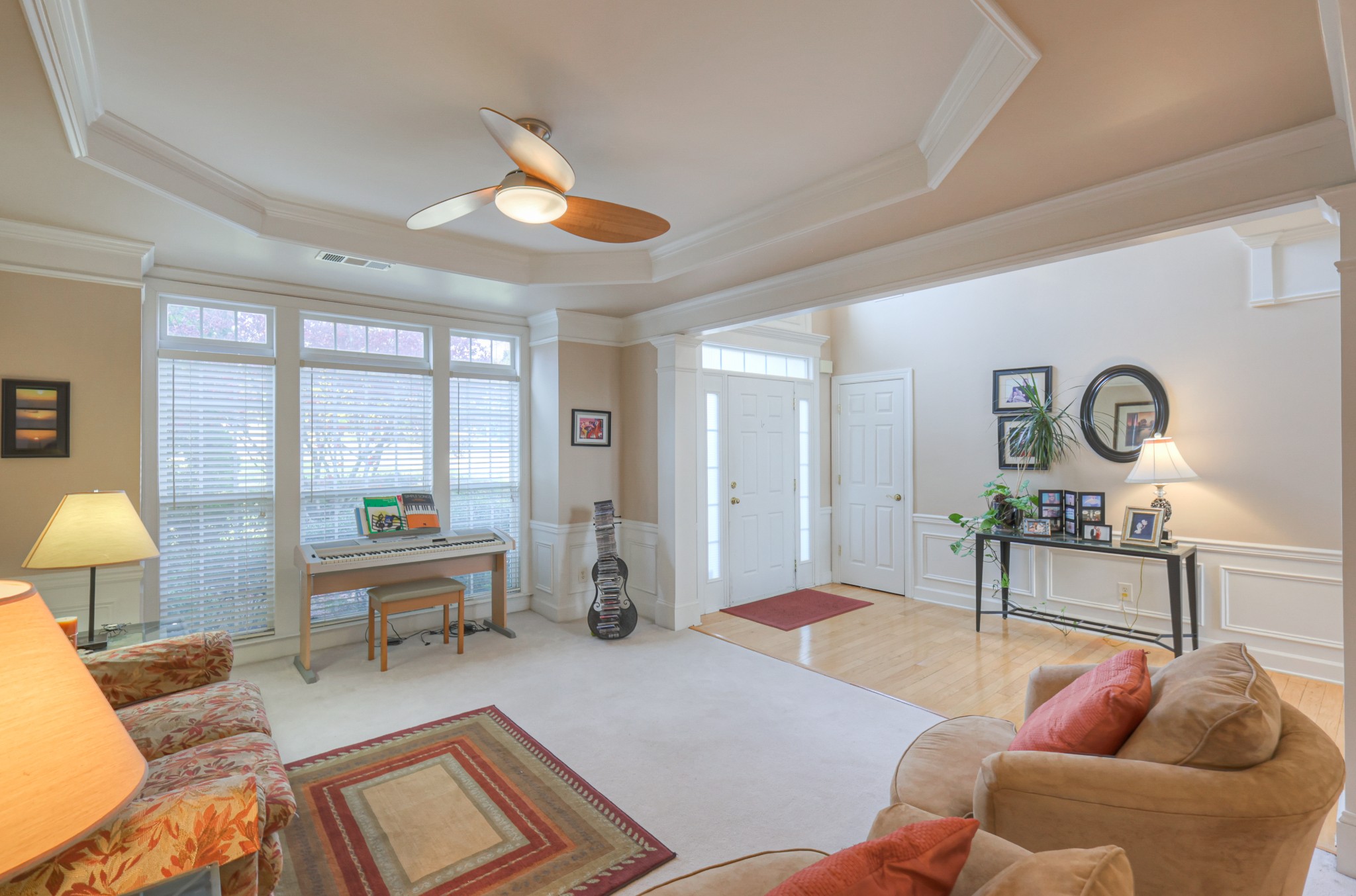 6331 Williams Grove Drive Brentwood, TN 37027 - Photo 27 of 58 a living room with furniture a lamp and a large window