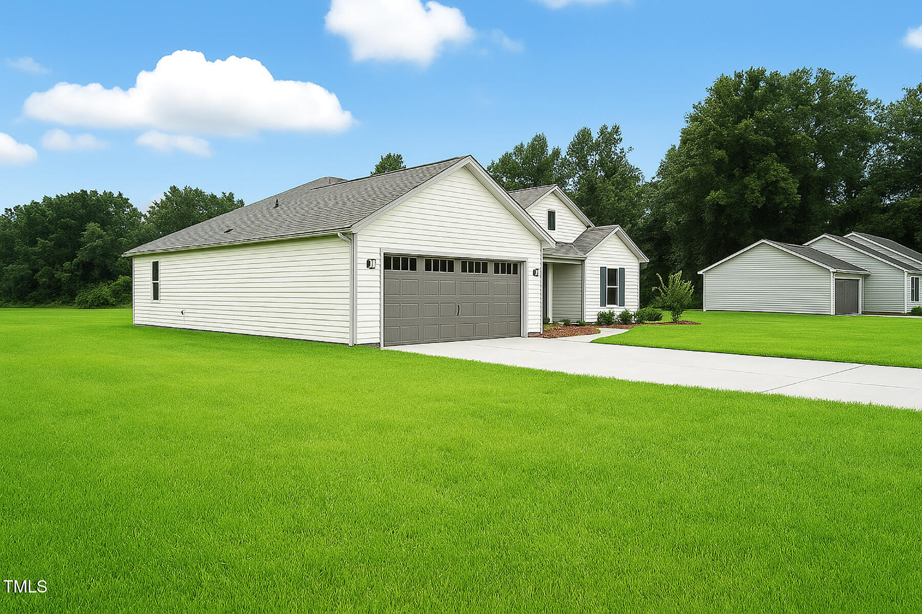 8708 Green Path Road Dunn, NC 28334 - Photo 3 of 31 a front view of house with yard and green space