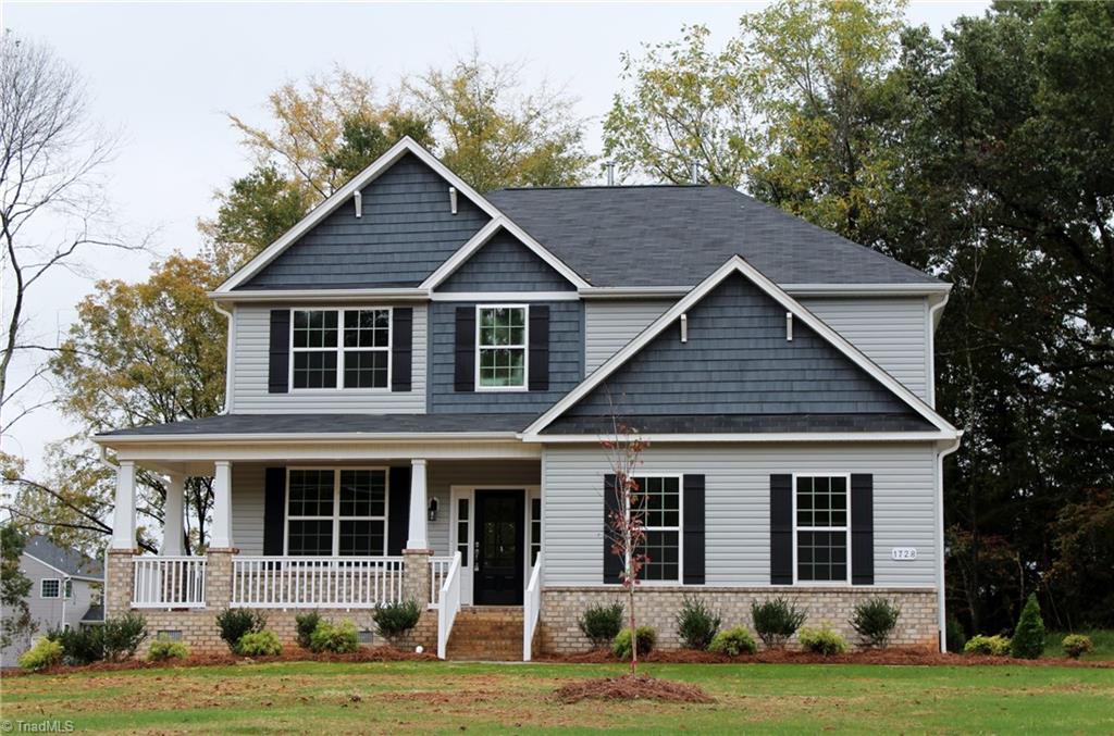 Facade with Wrap  Around Porch