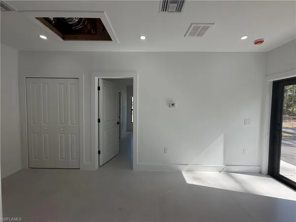 a view of an empty room