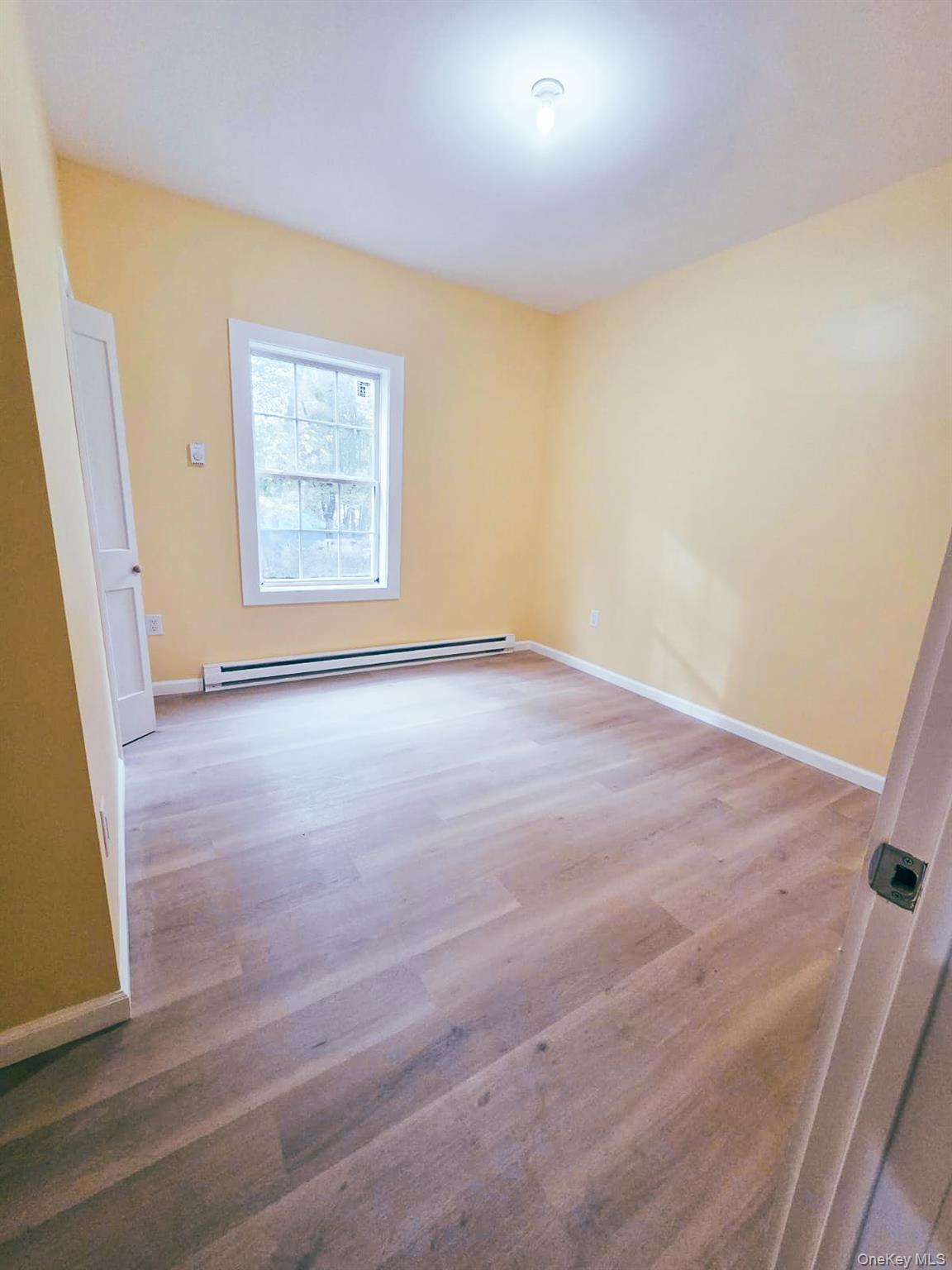 8 Cottage Street, Unit 1 Monticello, NY 12701 - Photo 4 of 9 Unfurnished room with light wood-style flooring and a baseboard heating unit