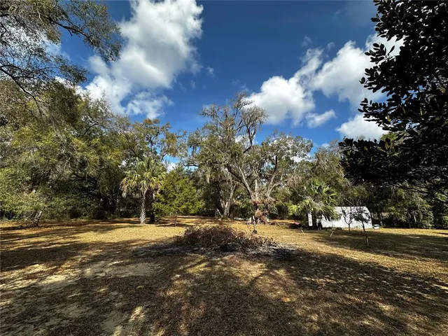 a view of road with trees