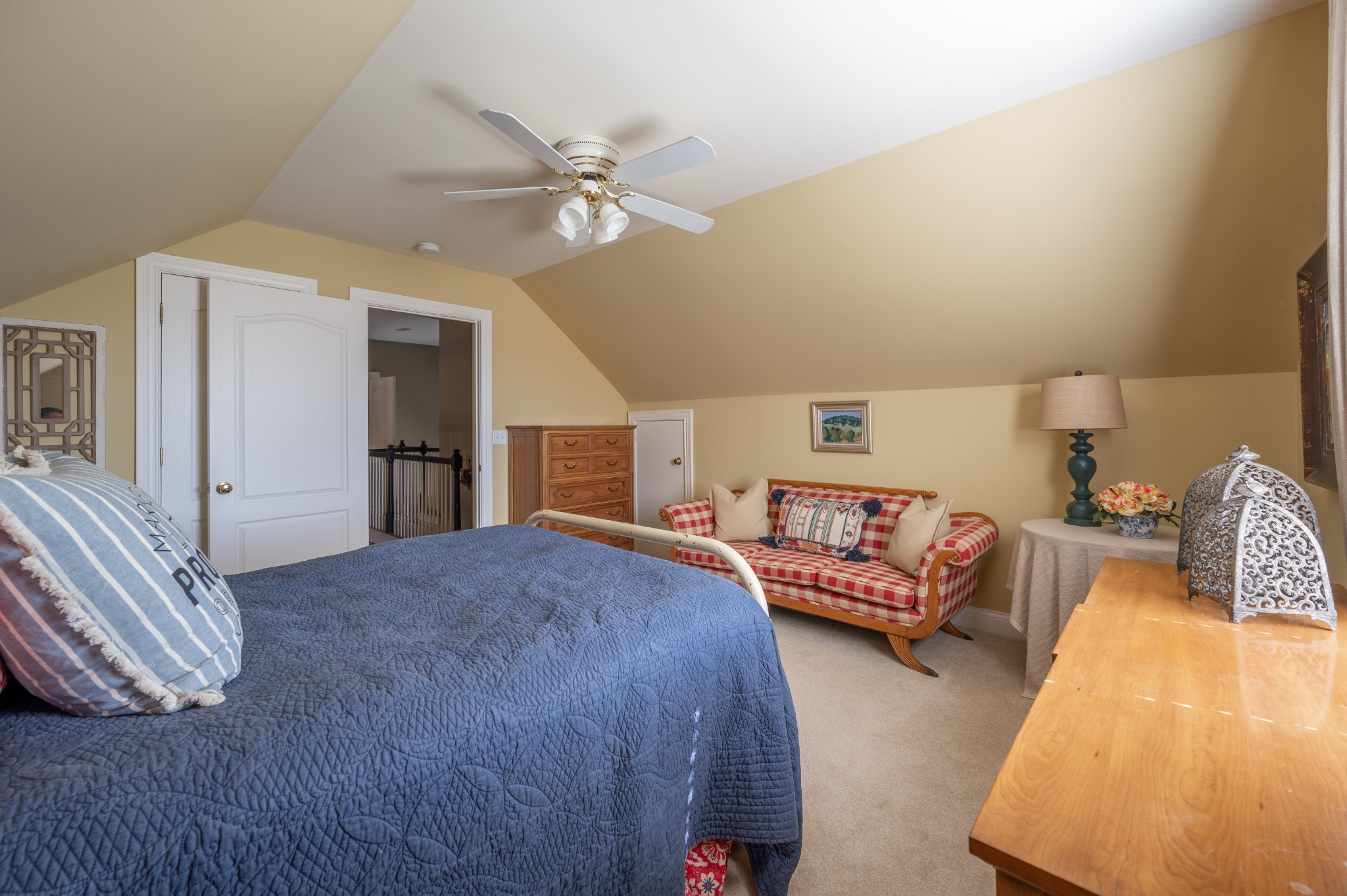 4335 North Chapel Road Franklin, TN 37067 - Photo 35 of 55 a spacious bedroom with a bed and ceiling fan