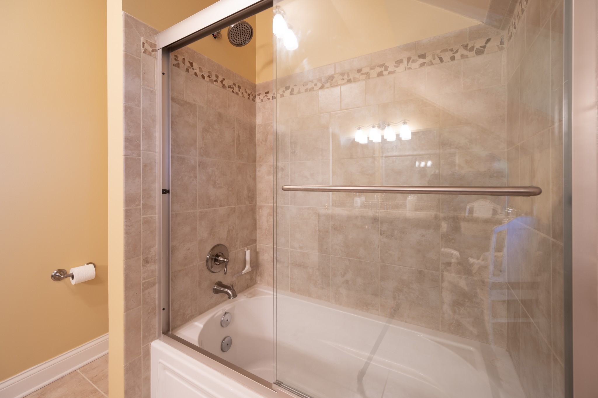 4335 North Chapel Road Franklin, TN 37067 - Photo 42 of 55 a bathroom with a tub and a shower