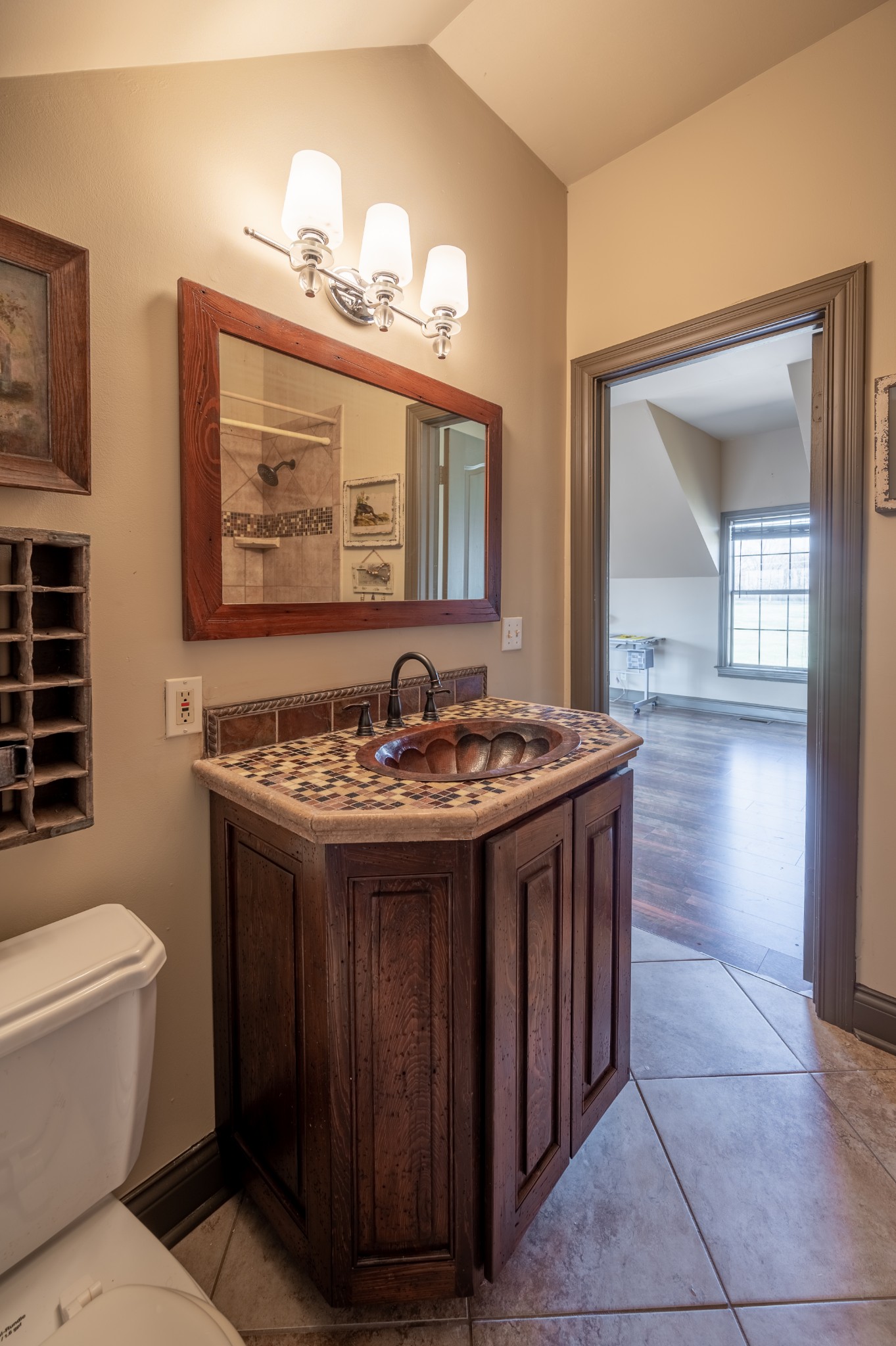 4335 North Chapel Road Franklin, TN 37067 - Photo 47 of 55 a view of a bathroom with a sink and a mirror