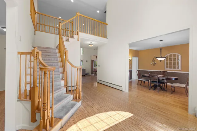 a view of dining room with furniture