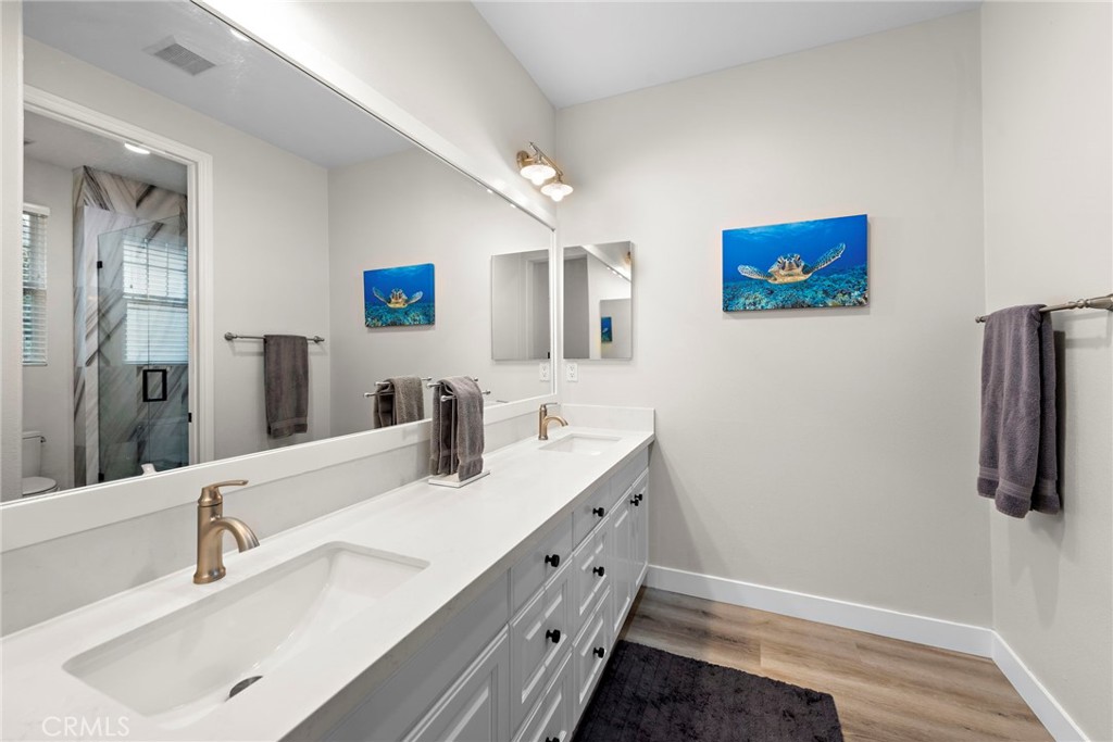 20 Becker Drive Ladera Ranch, CA 92694 - Photo 29 of 47 a bathroom with a sink and a mirror