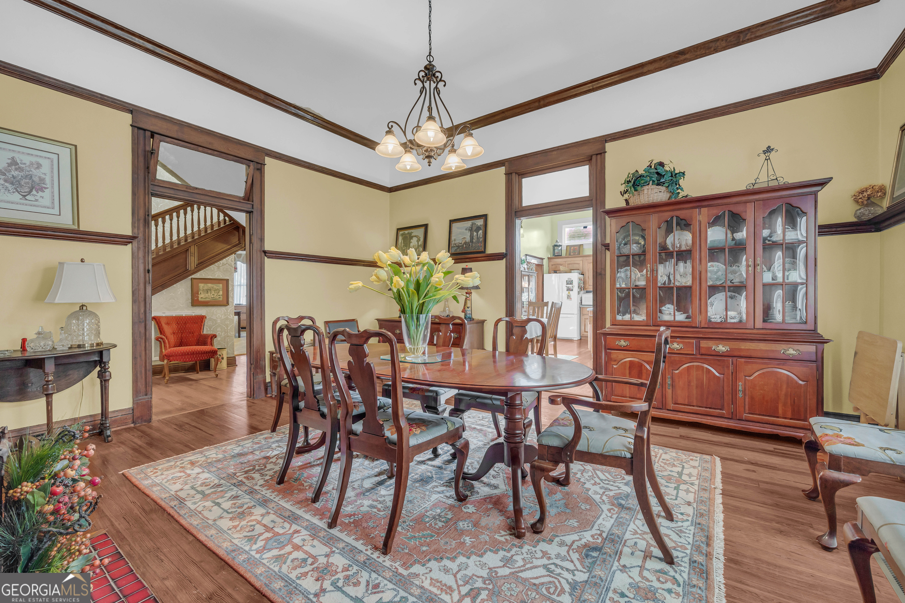 105 South Thomas Street Elberton, GA 30635 - Photo 23 of 57 a view of a dining room with furniture window and wooden floor