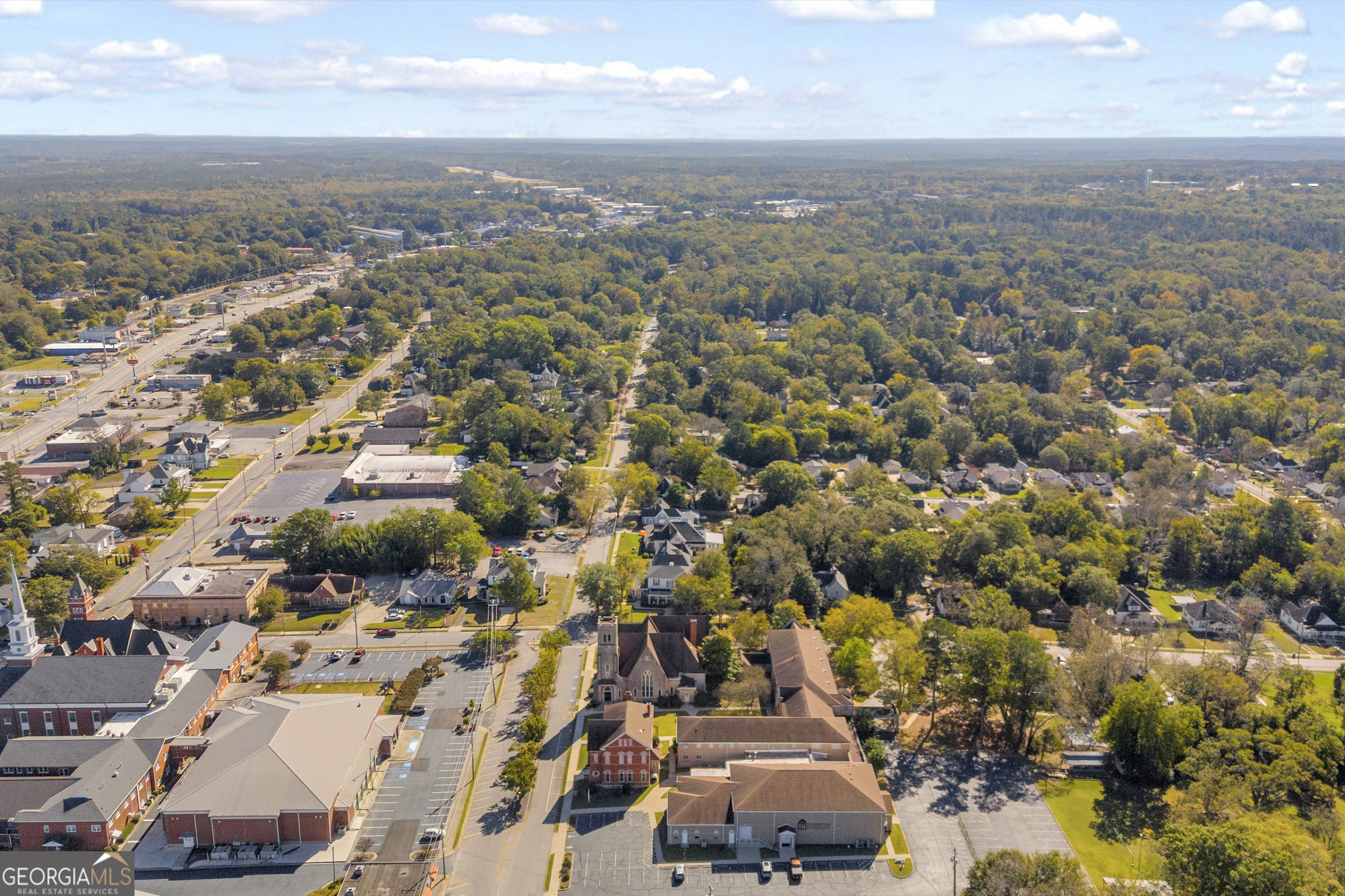 105 South Thomas Street Elberton, GA 30635 - Photo 55 of 57 an aerial view of residential building with city view