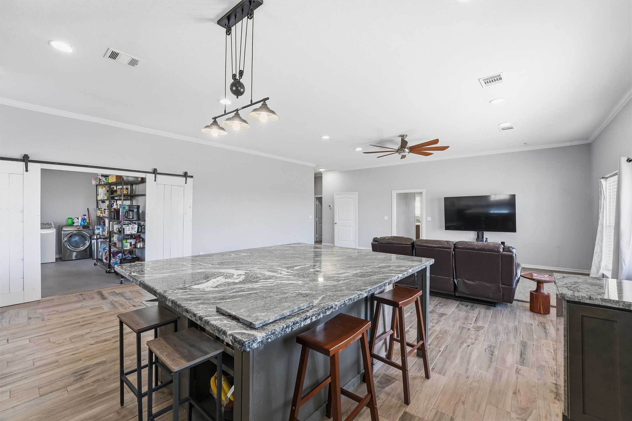 21902 Ramsey Road Crosby, TX 77532 - Photo 13 of 30 Barn Doors Entering into the Pantry