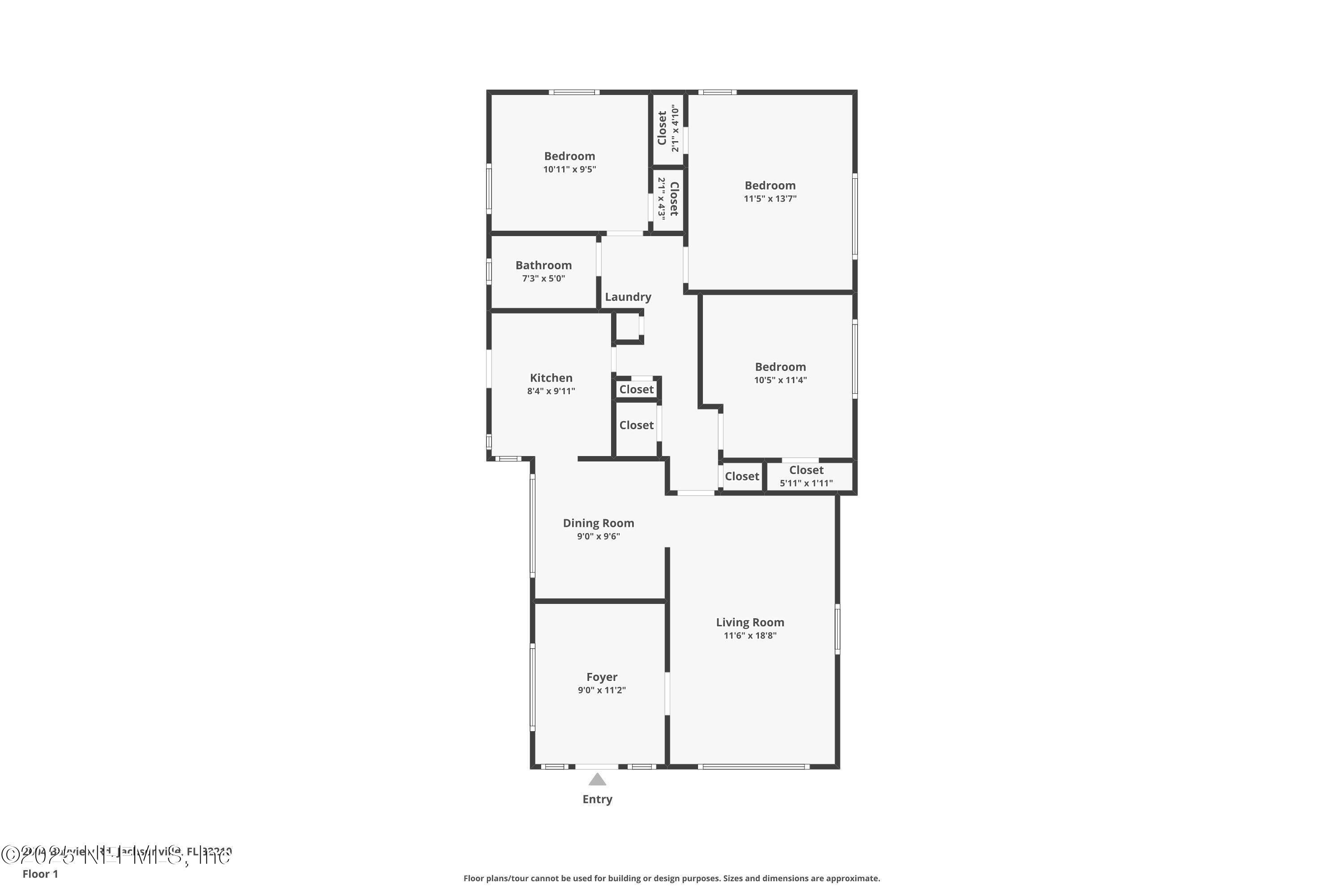 2604 Bayview Road Jacksonville, FL 32210 - Photo 31 of 31 a picture of a floor plan