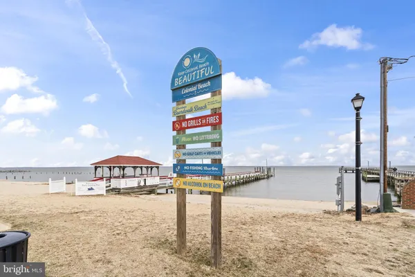 a front view of a building with lake view