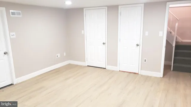 a view of an empty room