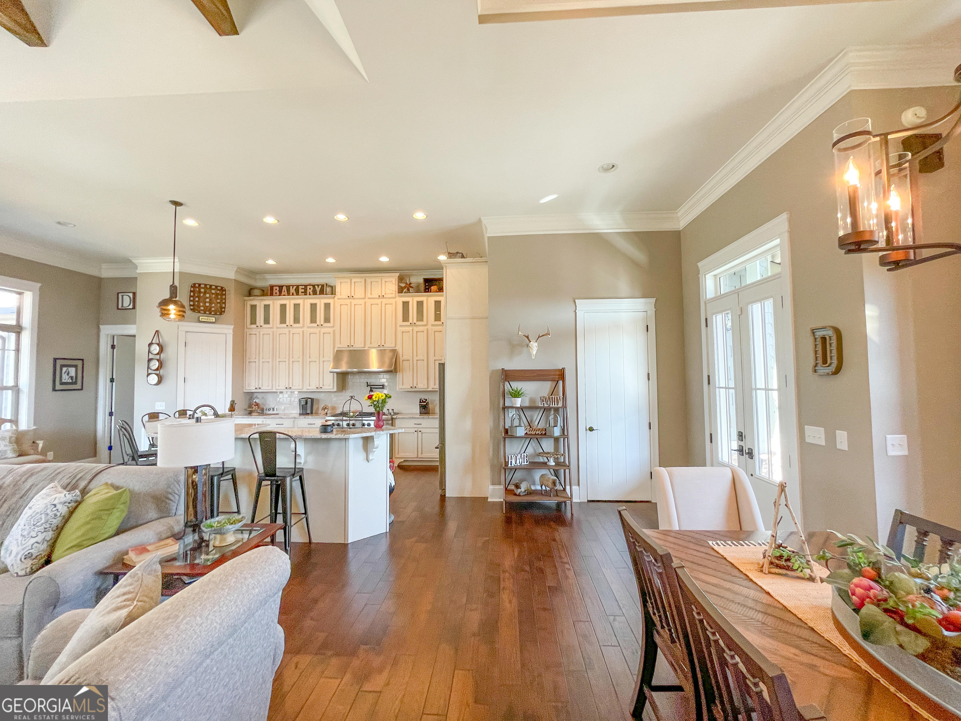 39 Acres On E Teloga Road Summerville, GA 30747 - Photo 12 of 50 a living room with lots of furniture and kitchen view