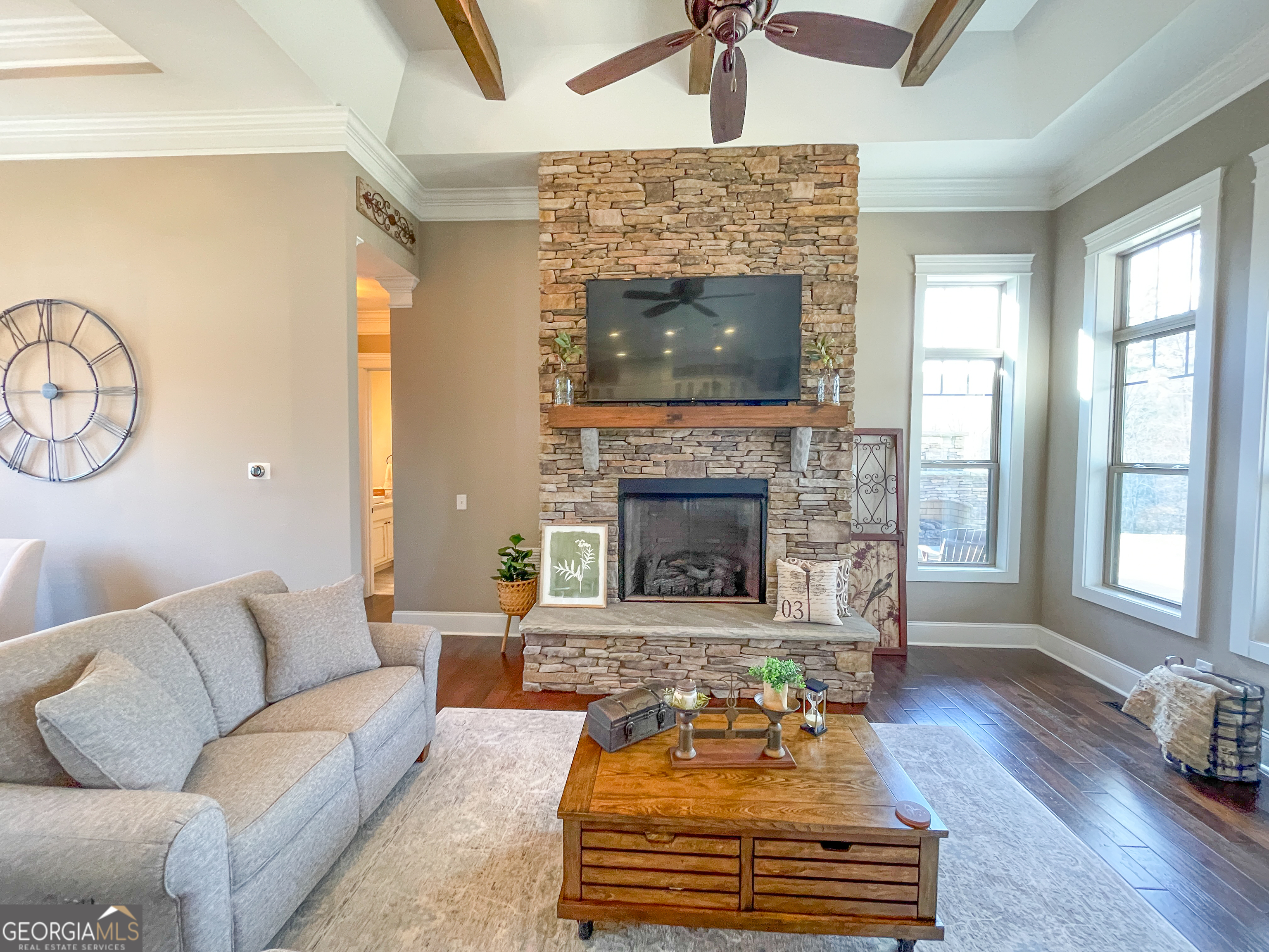 39 Acres On E Teloga Road Summerville, GA 30747 - Photo 13 of 50 a living room with furniture and a fireplace