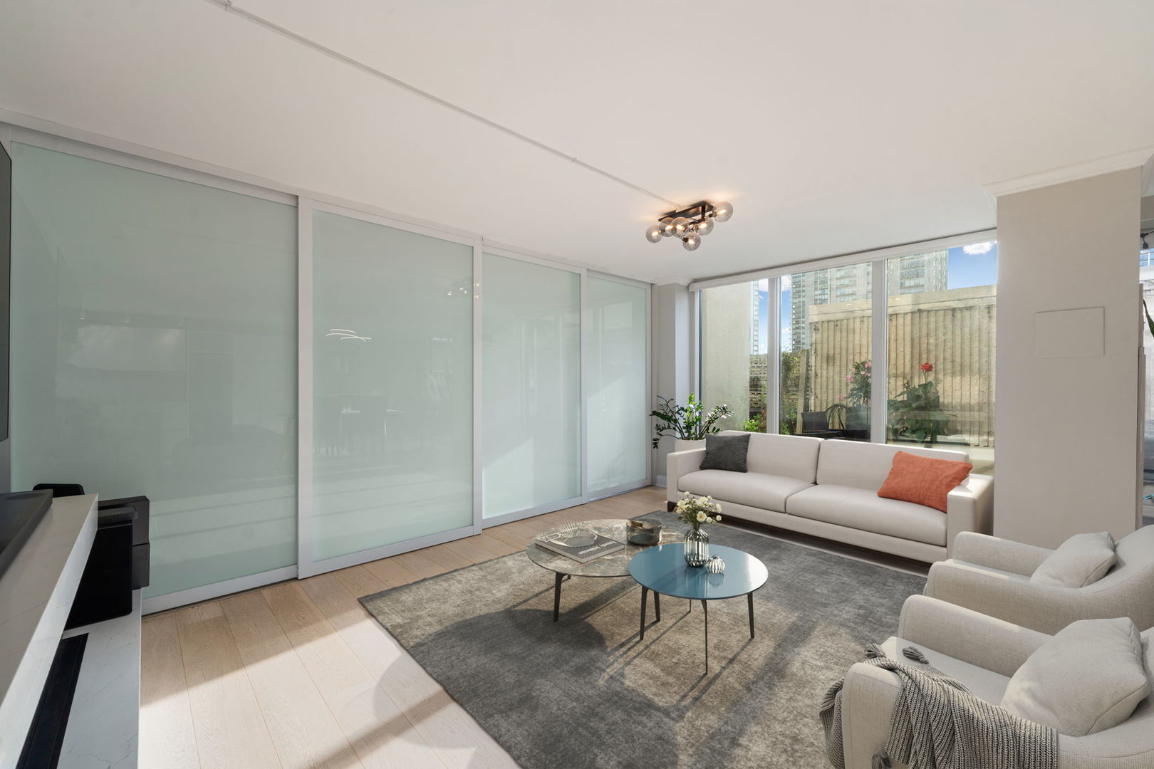 1516 North State Parkway, Unit 5D Chicago, IL 60610 - Photo 9 of 34 a living room with furniture and a large window