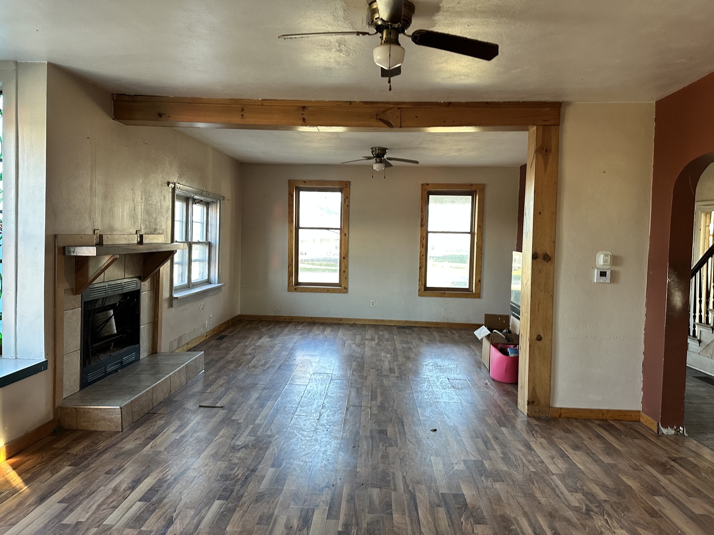 18683 Malvern Road Morrison, IL 61270 - Photo 11 of 18 wooden floor in kitchen and a livingroom with a window