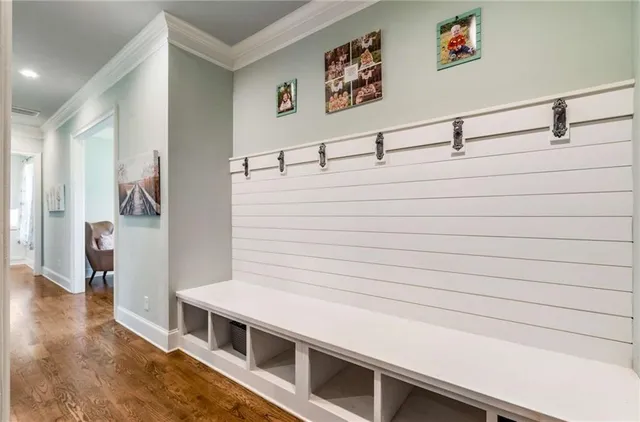 a room with lots of different kinds of food