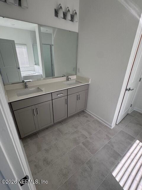 33 Chestnut Grv Road St. Augustine, FL 32092 - Photo 8 of 15 a bathroom with a sink and a mirror