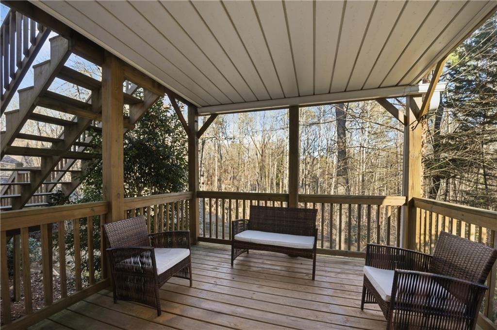 20 Miners Point Acworth, GA 30102 - Photo 20 of 21 a view of a chairs and table on the deck