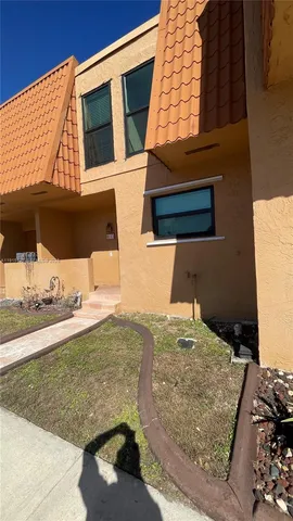 a view of a building with a road