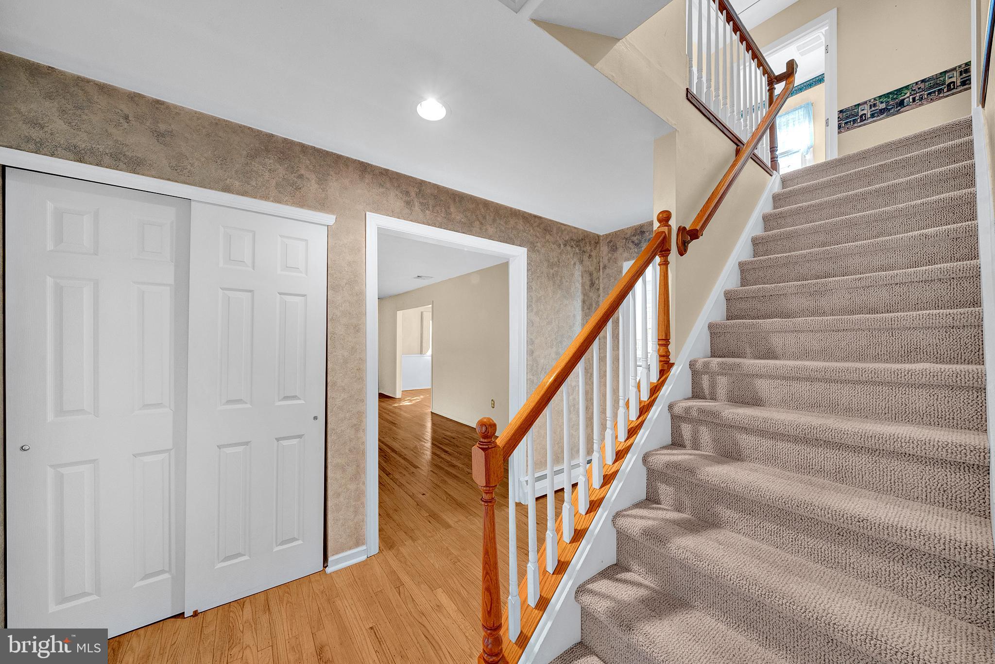 4 Old Forge Lane Ewing, NJ 08618 - Photo 4 of 35 a view of staircase with white walls and a window