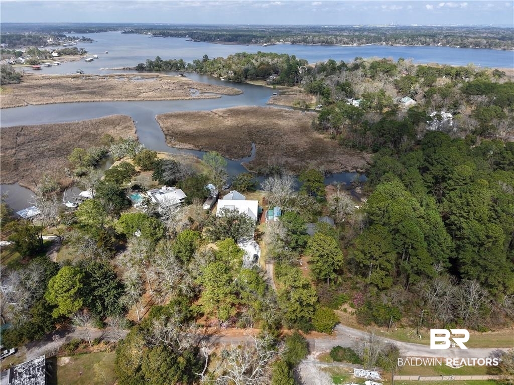 2730 Gator Road Mobile, AL 36605 - Photo 40 of 42 Aerial view of a nearby body of water