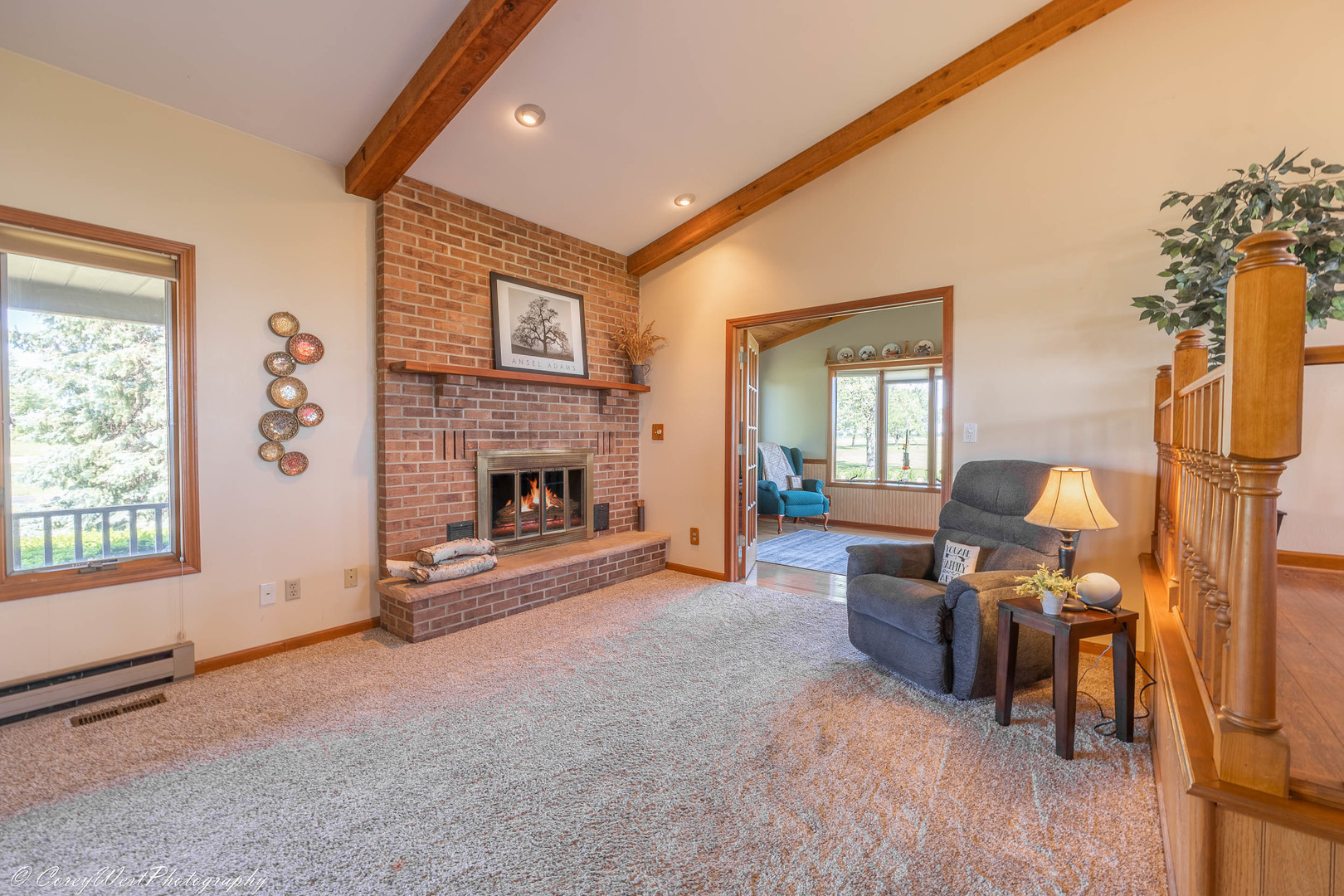 35450 Genoa Road Genoa, IL 60135 - Photo 15 of 41 a living room with furniture window and fireplace