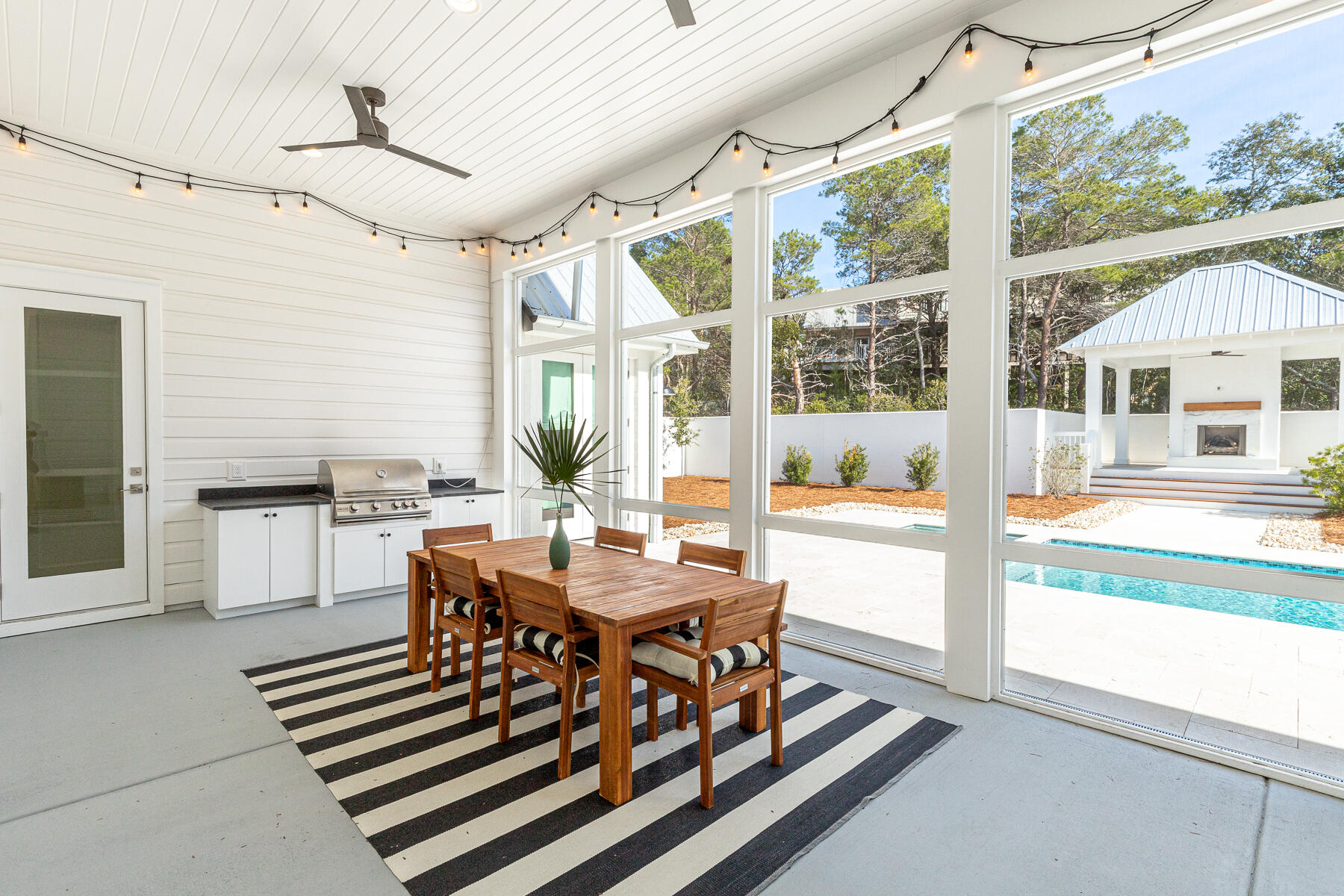 68 Mountain Top Dune Drive Santa Rosa Beach, FL 32459 - Photo 20 of 61 Screened patio with grill